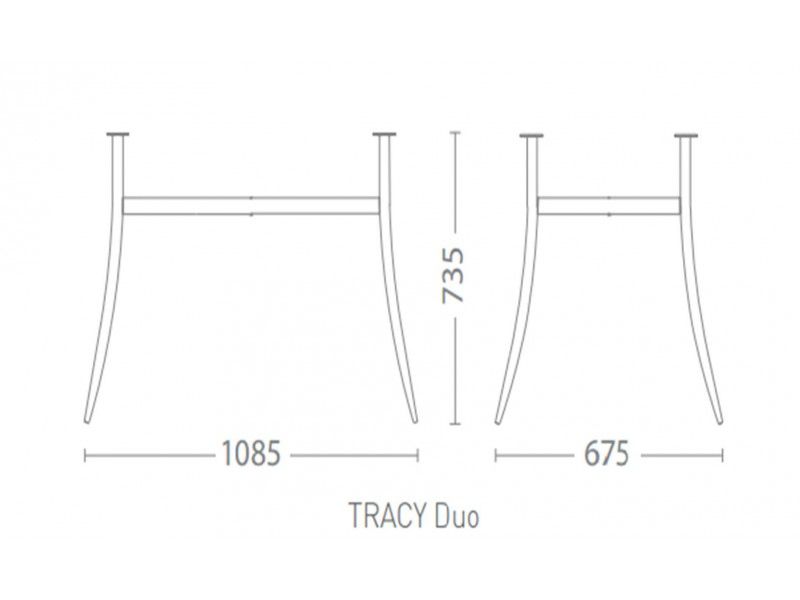 Каркас столу TRACY DUO Хром. Фото 2