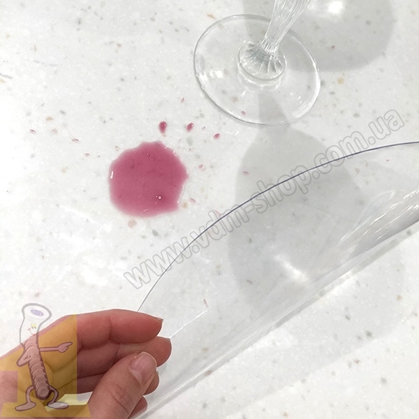 Захисне покриття для поверхонь «м'яке скло» кругла 900 мм.прозорий. Фото 5