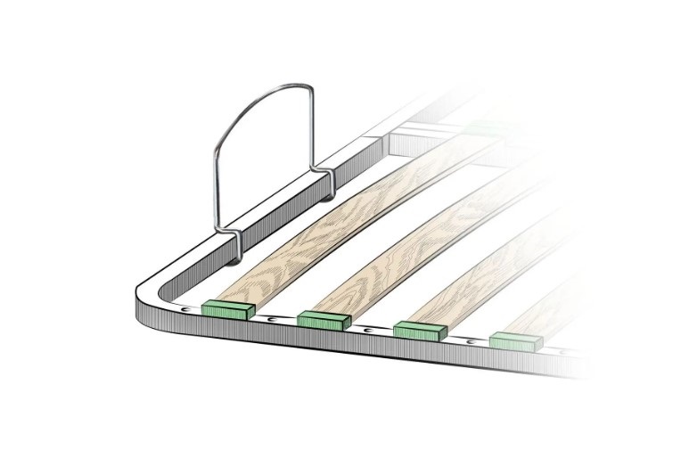 Обмежувач для матрацу на каркас ламелів - 25 мм (L 315). Фото 2
