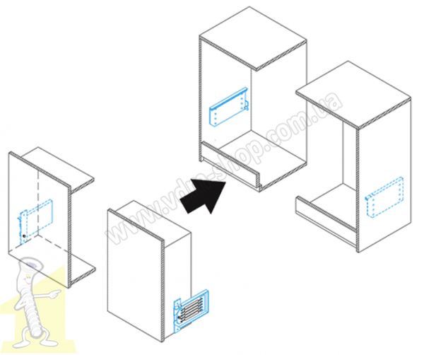 Підйомний механізм ліжка трансформера GILARDI MLA 209 білий (70/190кг). Фото 5