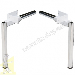 Ніжки для шафи ліжка GILARDI PTL400 біле+хром (25см) комплект 2шт Італія