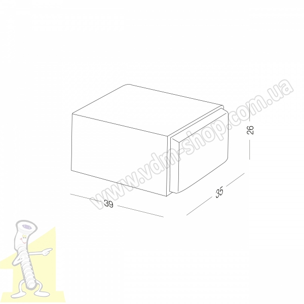 Відбійник упор клейкий для дверей М-44 у кольорі T прозорий. Фото 2