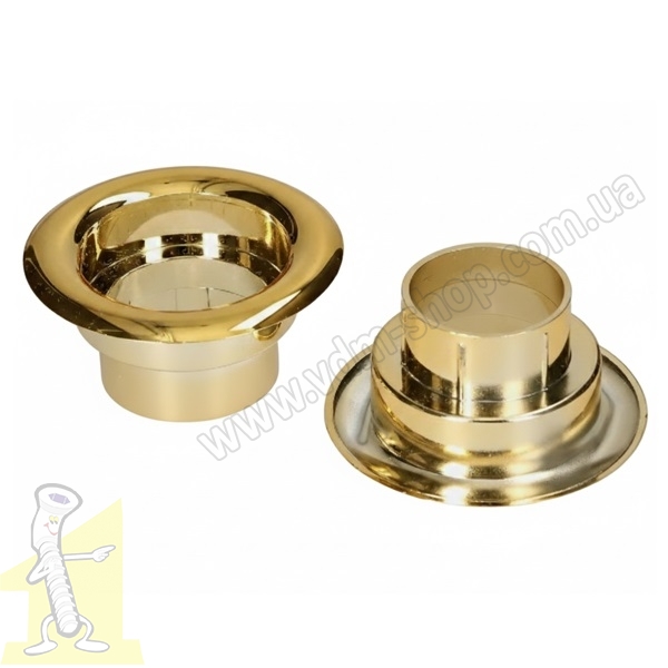 Кiльце вентиляційне пластикове Ø 40 золото. Фото 2