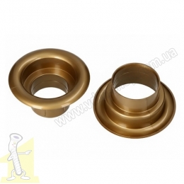 Кiльце вентиляційне пластикове Ø 40 старе золото. Фото 2