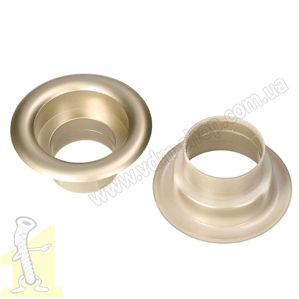 Кiльце вентиляційне пластикове Ø 40 сатина. Фото 2