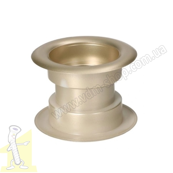 Кiльце вентиляційне пластикове Ø 40 сатина