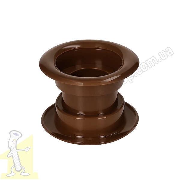 Кiльце вентиляційне пластикове Ø 40 коричневе