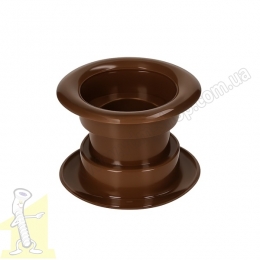 Кiльце вентиляційне пластикове Ø 40 коричневе