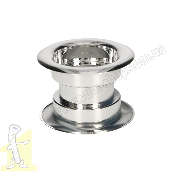 Кiльце вентиляційне пластикове Ø 40 хром