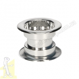 Кiльце вентиляційне пластикове Ø 40 хром