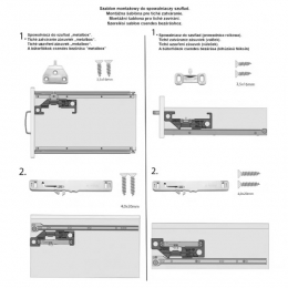 Шаблон до монтажу самодотягів шухляд Airtic Box. Фото 2