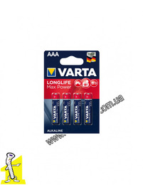 Батарейка VARTA LONGLIFE Max Power AAA блістер 4 шт. ALKALINE