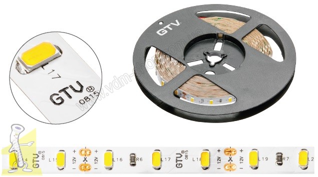 Стрічка LED GTV Flash 5630,300 LED,світло біле холодне,80W, 10mm,LD-5630-300-20-ZB