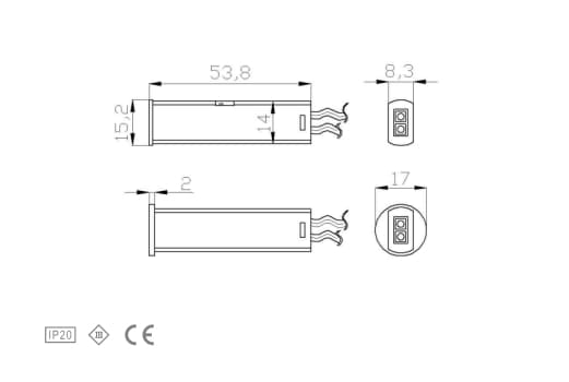 Вимикач на рух LED Altori універсальний IR1/IR2 12V/24V 36/72W DC AMPIII. Фото 2