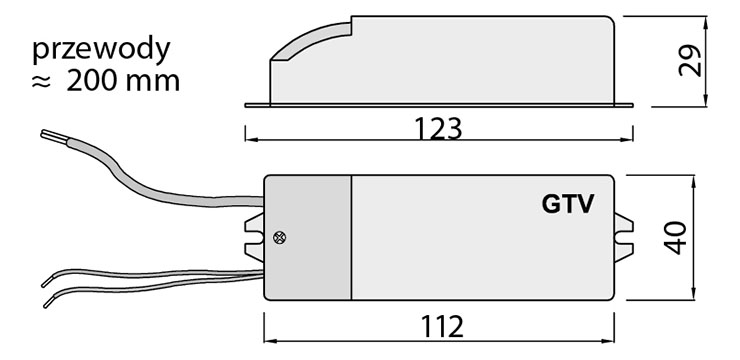 Блок живлення GTV, електронний, 105W,12V,IP20, TE-105000-30. Фото 2