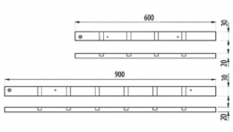 Світильник LED GTV FRAGA для шаф з вимикачем на рух,  600мм, 3W, DC12V, алюміній, LD-OP408C-53. Фото 2