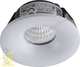 Світильник LED BIANCA-3W 4200K 220V білий HOROZ