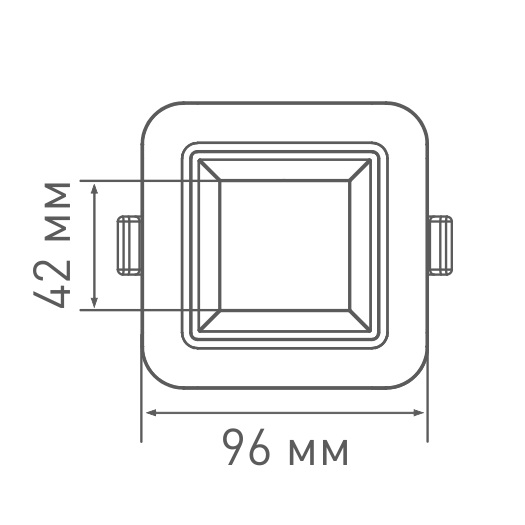 Оправа LED 3-step SDL MAXUS 9W, 3000/4100K квадрат 220V. Фото 3