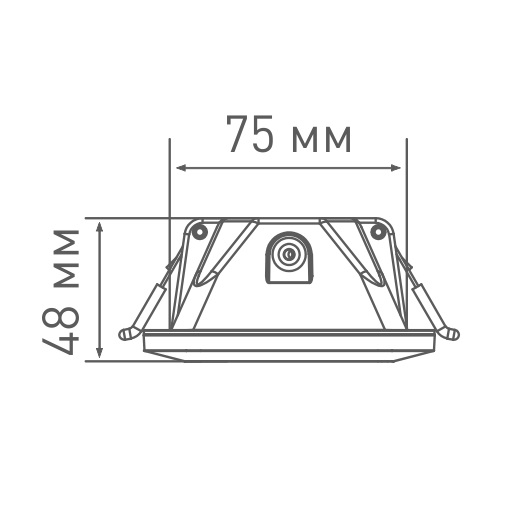 Оправа LED 3-step SDL MAXUS 9W, 3000/4100K квадрат 220V. Фото 4