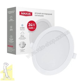 Оправа LED MAXUS RDL 24W 4100K IP44 220V