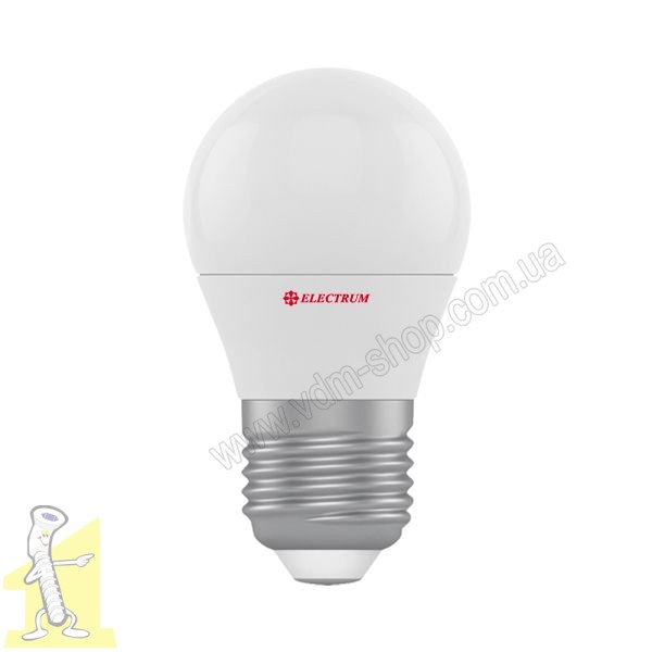 LED лампочка сфера D45 6W PA LB-9 E27 3000К