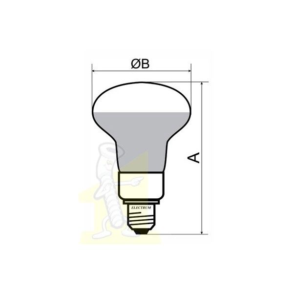 LED лампочка R39 4W PA LR-8 E14 4000K. Фото 2