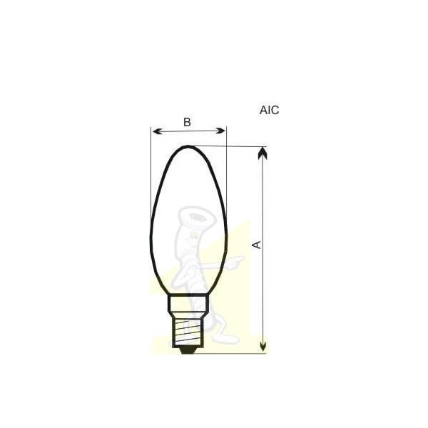 LED лампочка свiчка 7W AL LC-14 E27 4000K. Фото 2