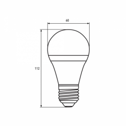 Лампочка LED Е-27/10W/220V/3000K/EUROLAMP. Фото 2