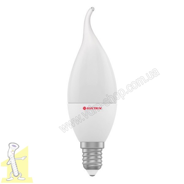 LED лампочка свiчка на вiтру 7W PA LC-12 E14 2700K