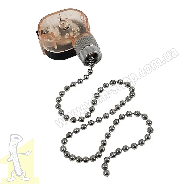 Вимикач ланцюжковий хром