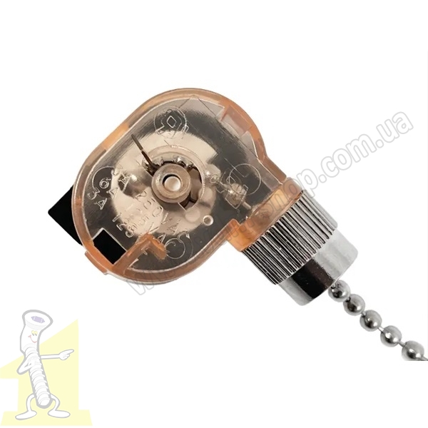 Вимикач ланцюжковий хром. Фото 2