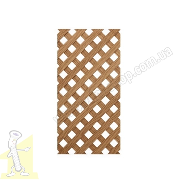 Дерев'яна решітка 300х620 з Дуба (квадрат-5R)
