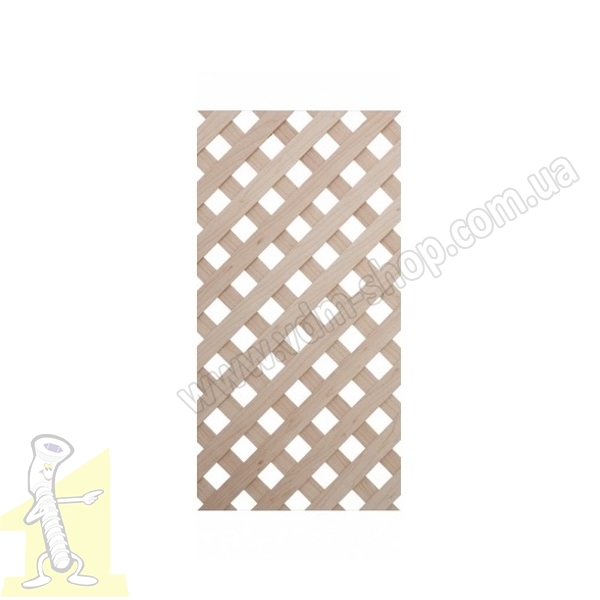 Дерев'яна решітка 300х620 з Клена (квадрат-5Р)